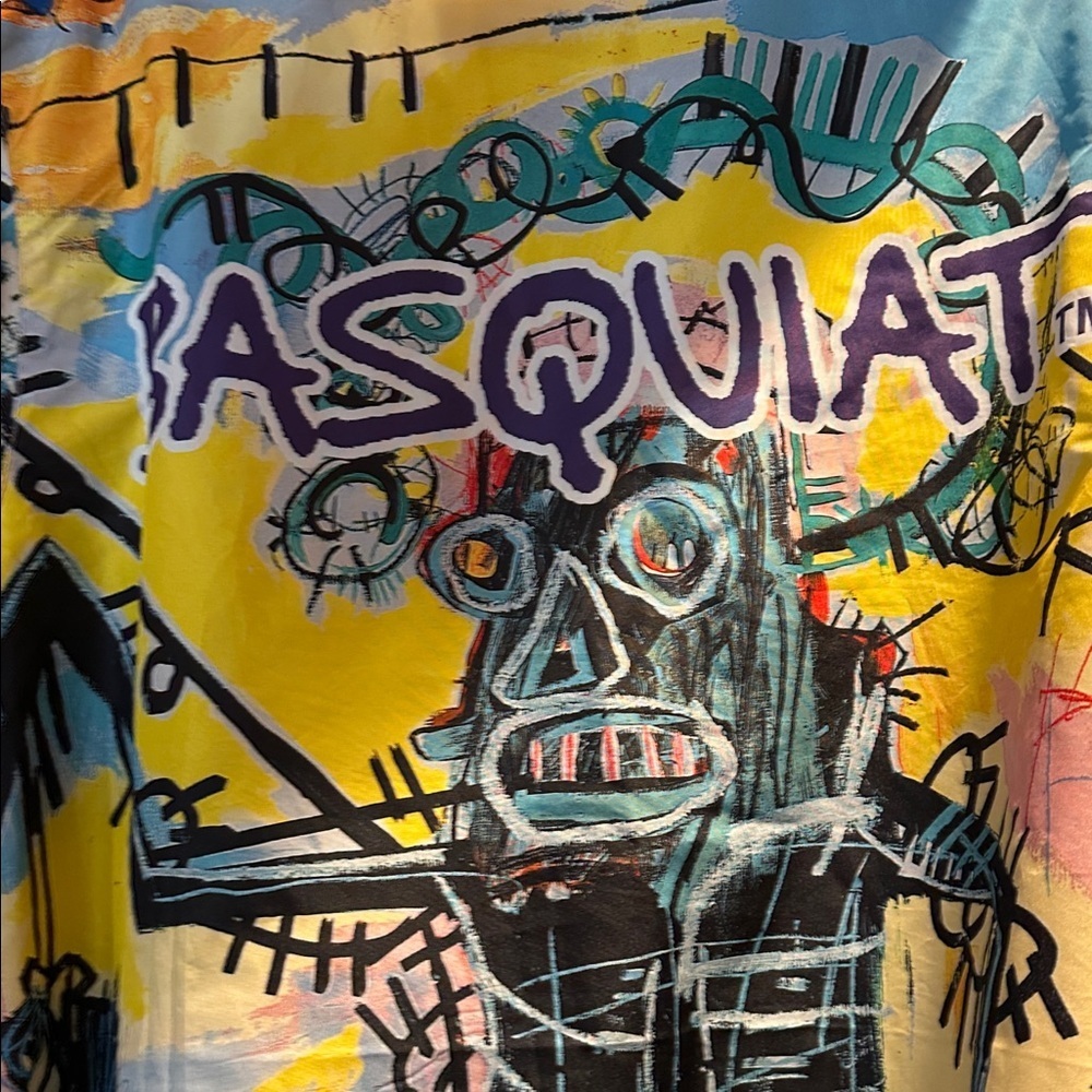 Members Only x Basquiat Hooded Nylon Pullover Windbreaker Jacket M - Picture 12 of 12